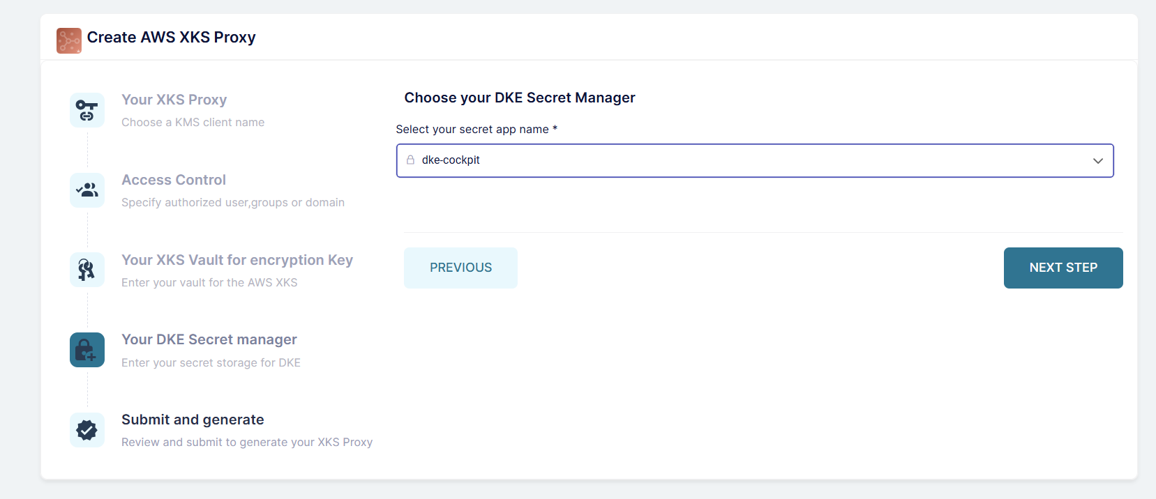 Secret Manager Configuration